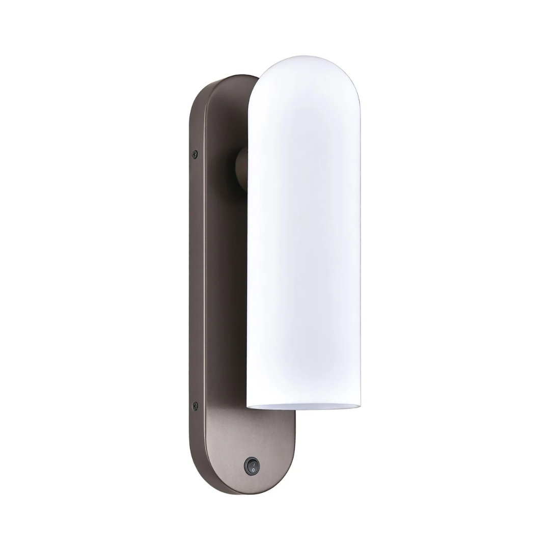 118 Dark Bronze Slim Cylinder Headboard Sconce - Image 1