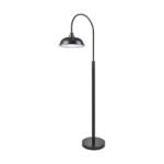 Black Post-Style Floor Lamp