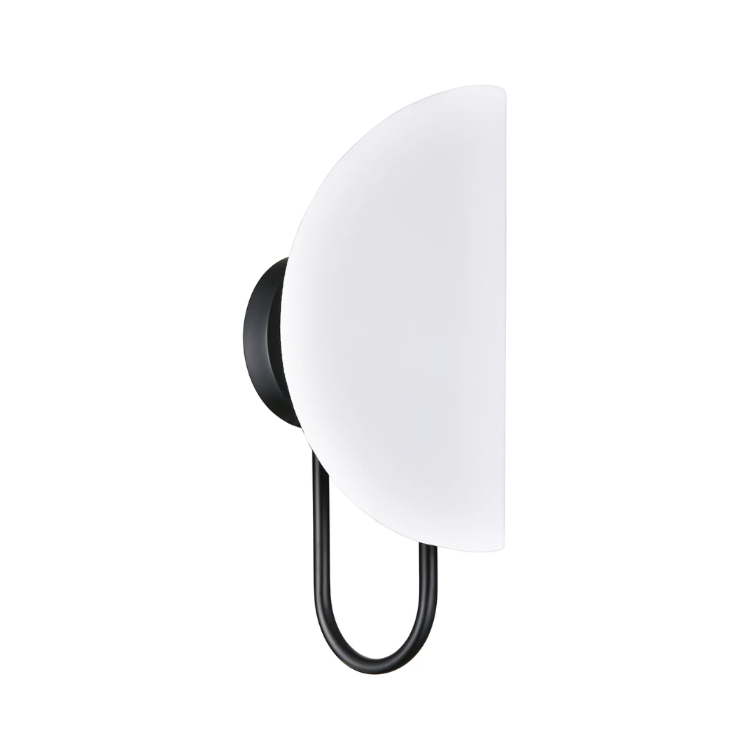 134 Acrylic and Black Wall Sconce - Image 1