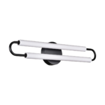 25″ Black Tube Vanity Sconce