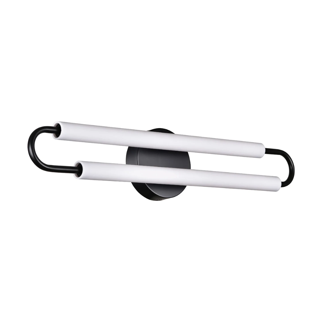 139 25″ Black Tube Vanity Sconce - Image 1