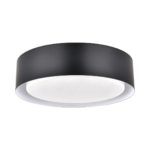 13″ Black Drum Flush Mount