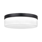 11″ Black Drum Flush Mount