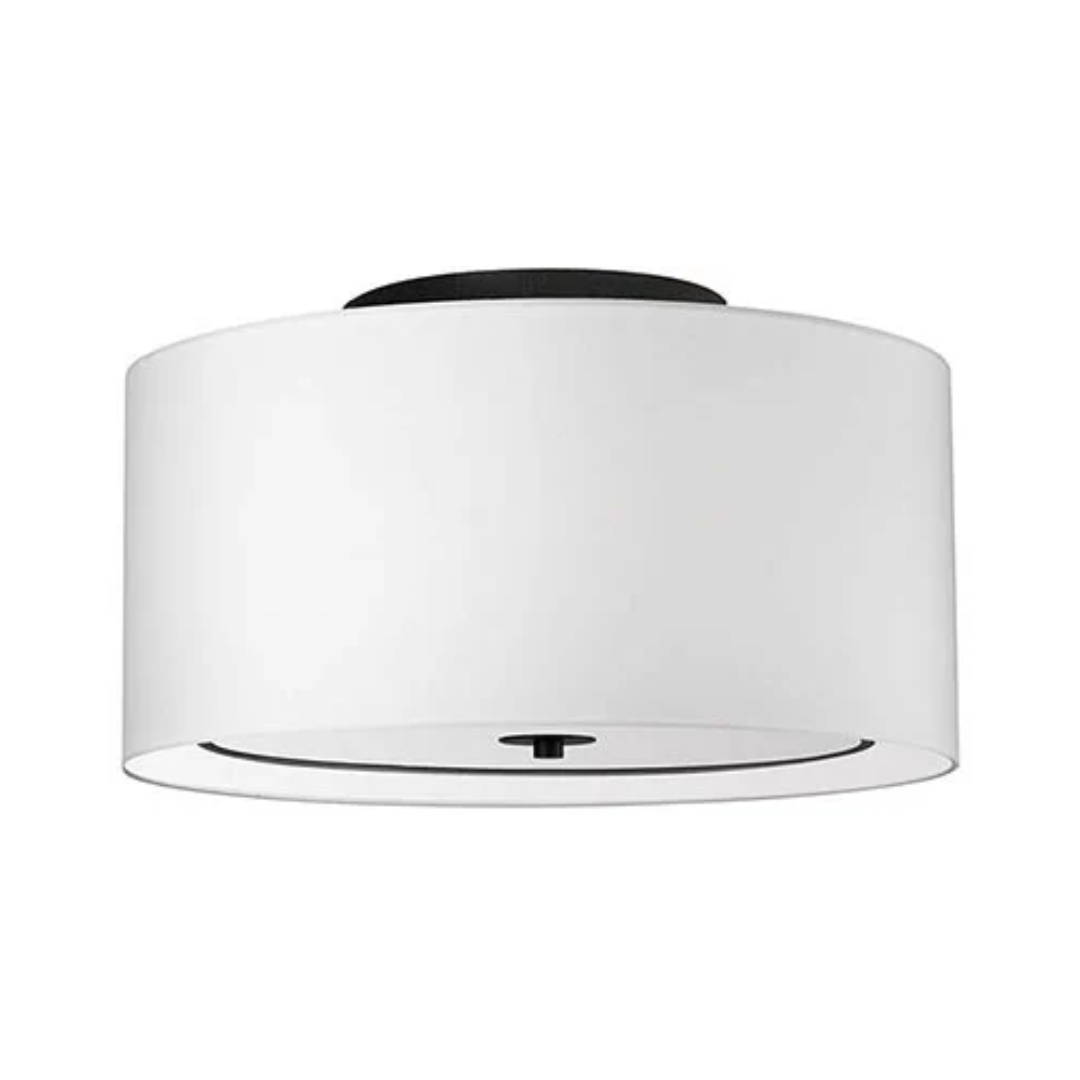 143 16″ Black Semi-Flush Ceiling Light - Image 1