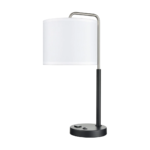 Valeria Single Table Lamp with 1 Outlet