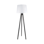 Espresso Wood Tripod Floor Lamp