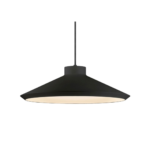 Black Flat Cone Pendant