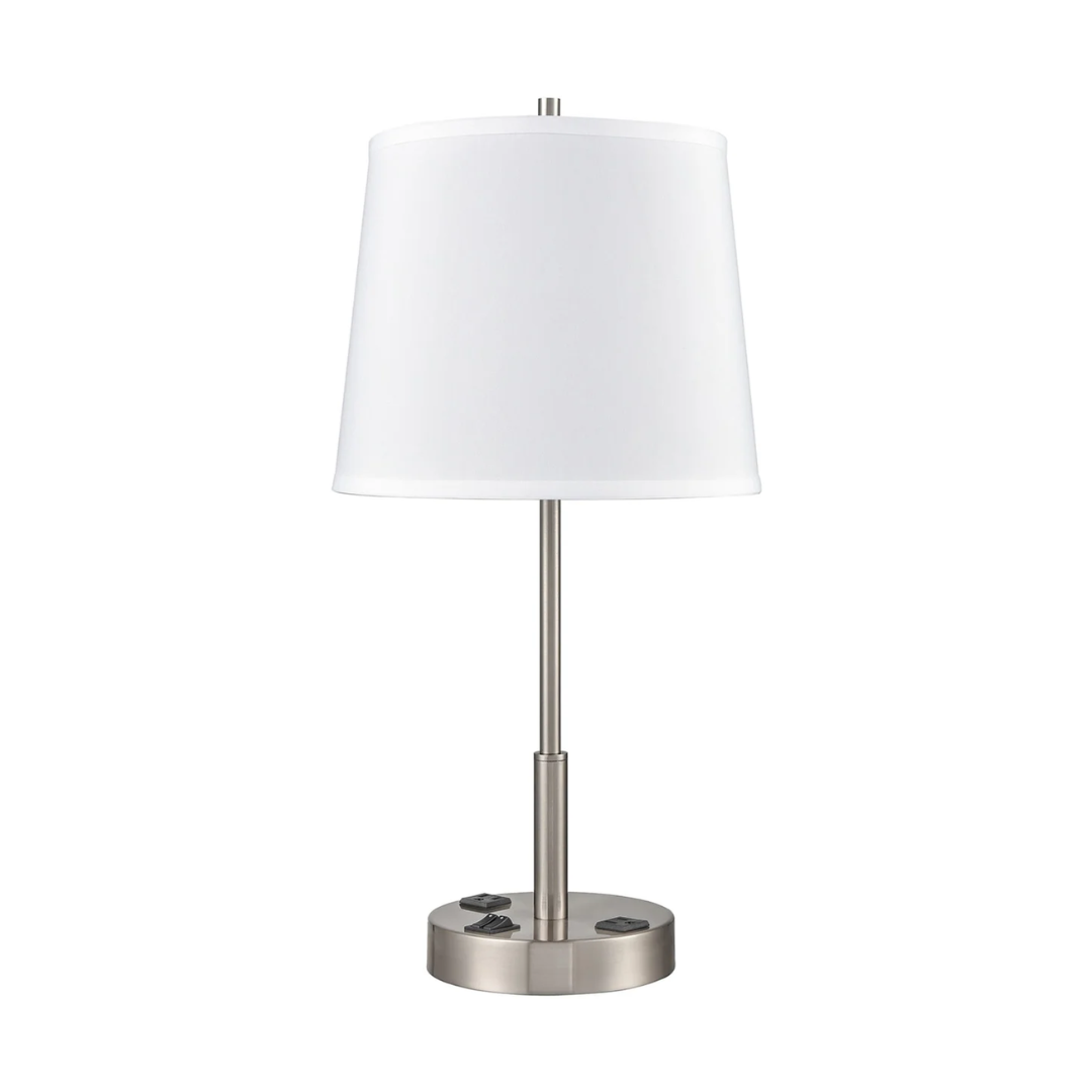 155 Englewood Single Table Lamp with 1 Outlet - Image 1