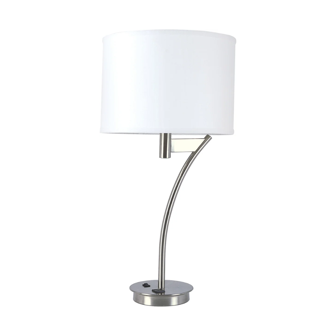 158 Corbel Single Table Lamp with 1 Outlet - Image 1