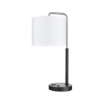 Valeria Twin Table Lamp with 2 Outlets