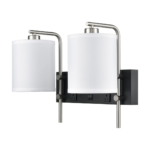Valeria Double Wall Lamp with 2 Outlets