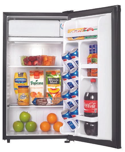 3.2 cu. ft. Fridge - DCR032A2BSLDD Danby 3.2 cu. ft. Compact Fridge Stainless Look | Semi-Automatic Defrost | ENERGY STAR Certified | Best Western Approved - Image 1