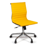 Ferrara Yellow Mid Back Task Chair without Arms