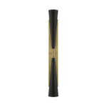Antique Brass & Matte Black Double-Arm Tall Corridor Sconce
