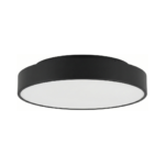 21″ Matte Black LED Flush Mount