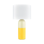 Two-Tone Cylinder Table Lamp, Yellow