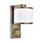 Dark Bronze Headboard Sconce with Reading Light