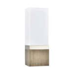 Brushed Nickel & Cocoa Column Sconce