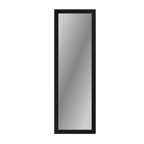 67 Fornari Black 26"W x 72"H Non-Beveled Full Length Mirror - Image 1