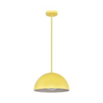 14″ Yellow Dome Pendant