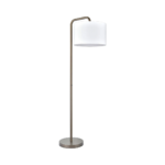 Brushed Nickel Angled-Arm Floor Lamp