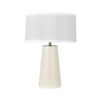 White Tapered Column Table Lamp