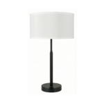 Matte Black Wide-Drum Desk Lamp