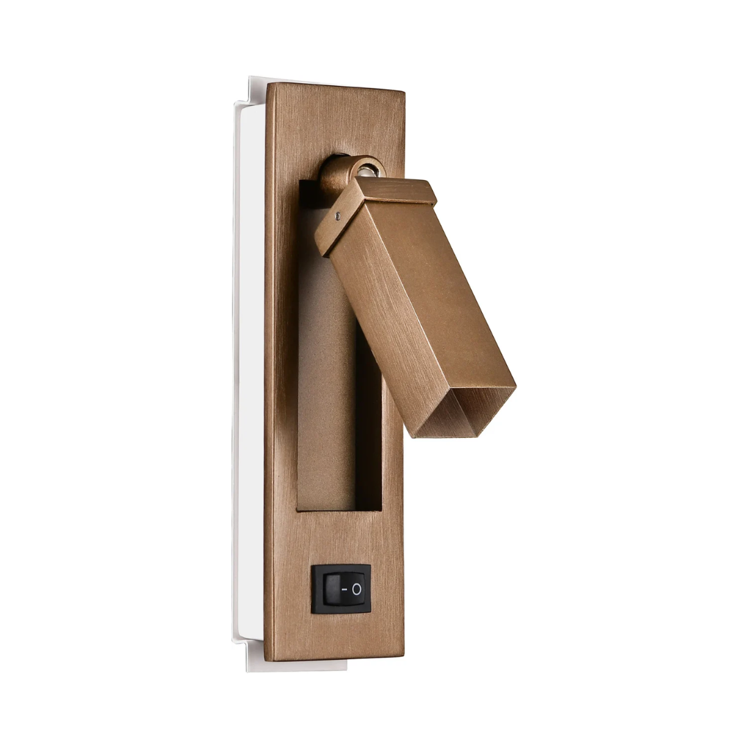 95 Dark Bronze Compact Headboard Reading Light - Image 1
