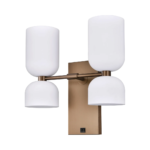 Brushed Bronze Double Headboard Sconce