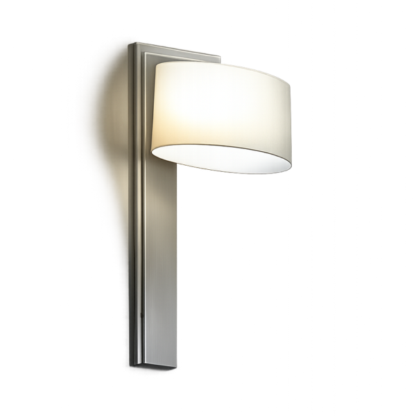 Wall Mounted Pendant | 2 x E26 | Powder Coat & Linen Shade | 18"W x 60"H