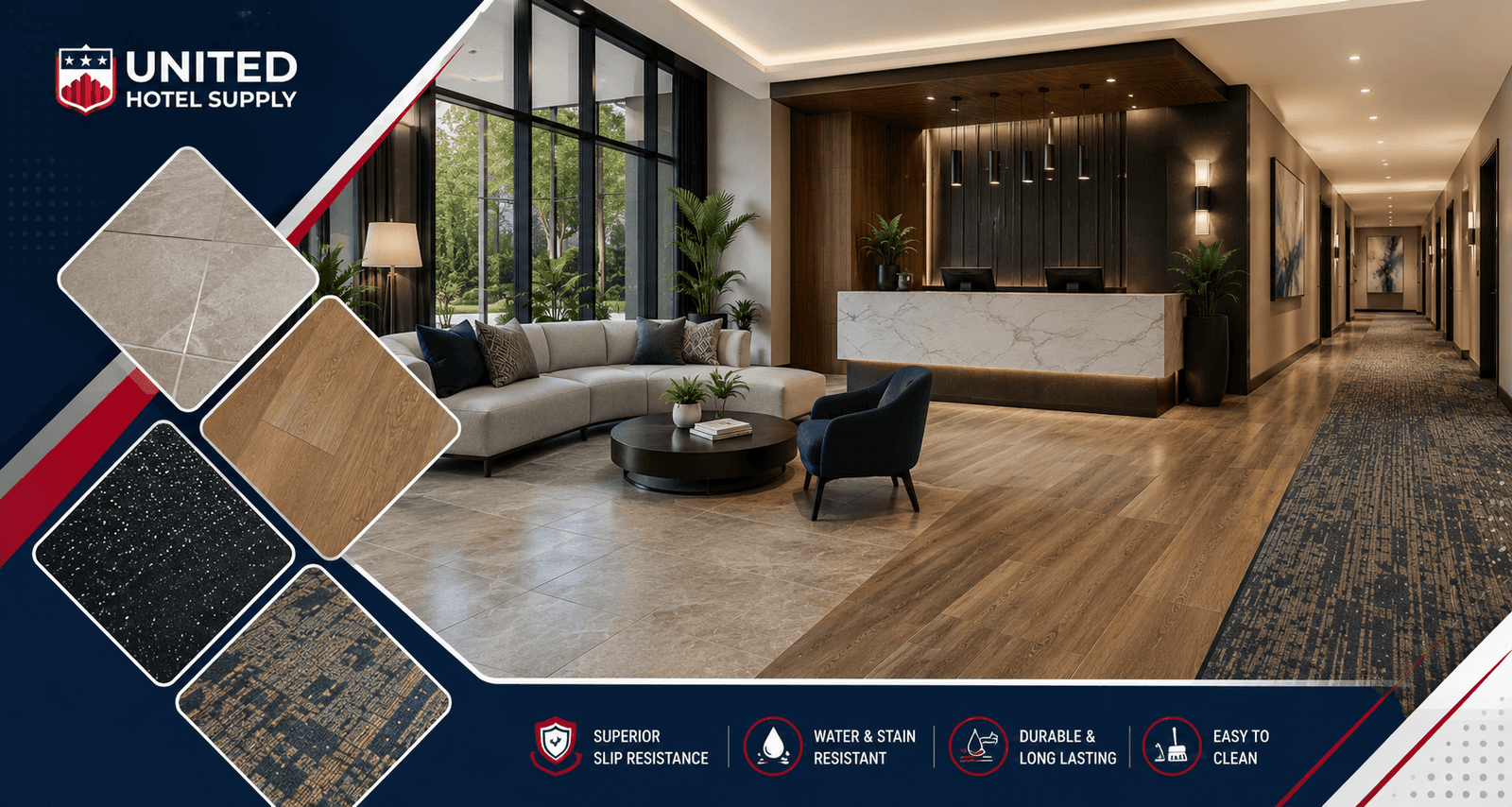Commercial Flooring Materials Offer the Highest Slip-Resistance for Hotels