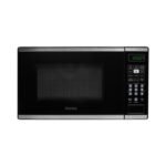 Danby 0.7 cu. ft. Countertop Microwave Black and Stainless Steel | 700W | 6 Sensor Cook Menus | Independent Hotel Approved