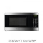 Danby 0.7 cu. ft. Countertop Microwave Stainless Steel | 700W | 6 Sensor Cook Menus | Independent Hotel Approved