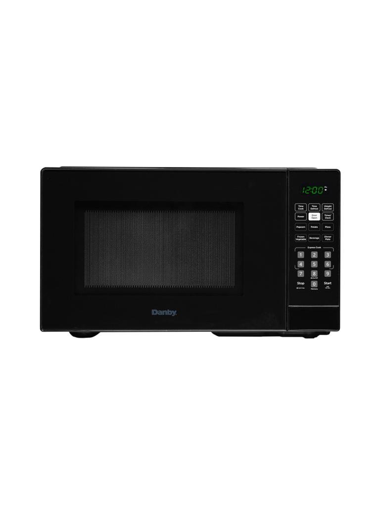 Danby 0.9 cu. ft. Countertop Microwave in Black - DBMW0921BBB Danby 0.9 cu. ft. Countertop Microwave Black | 900W | 6 Sensor Cook Menus | Independent Hotel Approved - Image 1