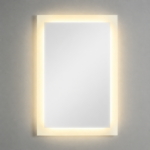 Luminara Backlit LED Bathroom Mirror 4-Sided 28"W x 40"H for Hospitality Grade