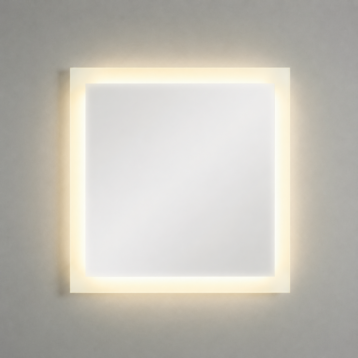 Luminara 40″W x 40″H LED Backlit 4-Sided Mirror Luminara Backlit LED Bathroom Mirror 4-Sided 40"W x 40"H Hotel Grade - Image 1