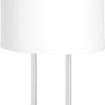 Prestige Twin Table Lamp with 2 Outlets