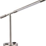Prestige Desk Lamp with 2 Outlets & Integrated LED
