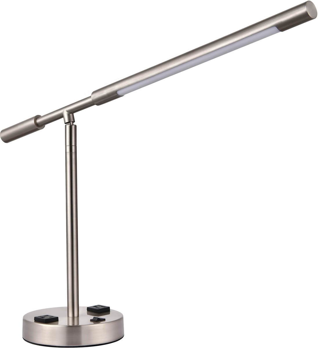 STX-1155DS-LED.jpg Prestige Desk Lamp with 2 Outlets & Integrated LED - Image 1