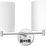 Corbel Double Headboard Sconce with 2 Outlets