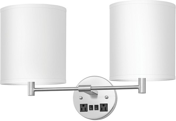 STX-151WD-HB.jpg Corbel Double Headboard Sconce with 2 Outlets - Image 1
