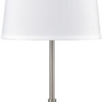 Englewood Twin Table Lamp with 2 Outlets