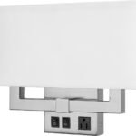 Gatsby Double Wall Lamp with 2 Outlets