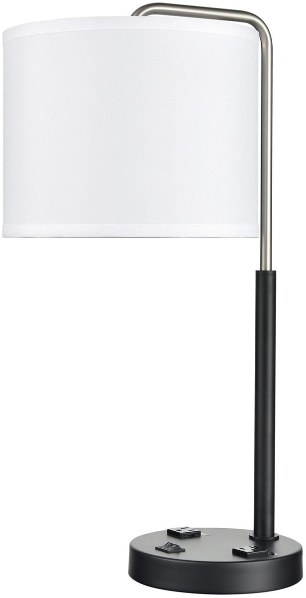 STX-413TT.jpg Valeria Twin Table Lamp with 2 Outlets - Image 1