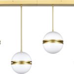 Brushed Brass 6-Globe Linear Fixture