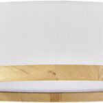 24″ Guestroom Ceiling Light with Maple Trim