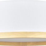16″ Guestroom Ceiling Light with Maple Trim