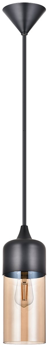 STX-CL638.jpg Black and Amber Glass Pendant Light - Image 1