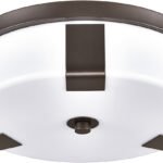 12″ Dark Bronze Segmented Flush Mount