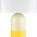 Two-Tone Cylinder Table Lamp, Yellow